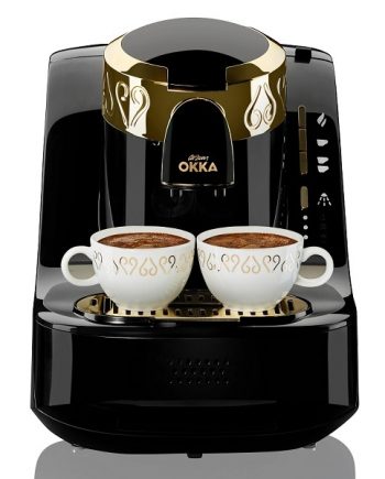 OK008 ارزوم اوكا ماكينة صنع القهوة التركية اسود (OK008–Black Gold)